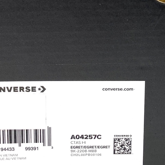 Converse Chuck Taylor High Top Women White Sherpa Leather Sneakers Size A04257C - Picture 7 of 8